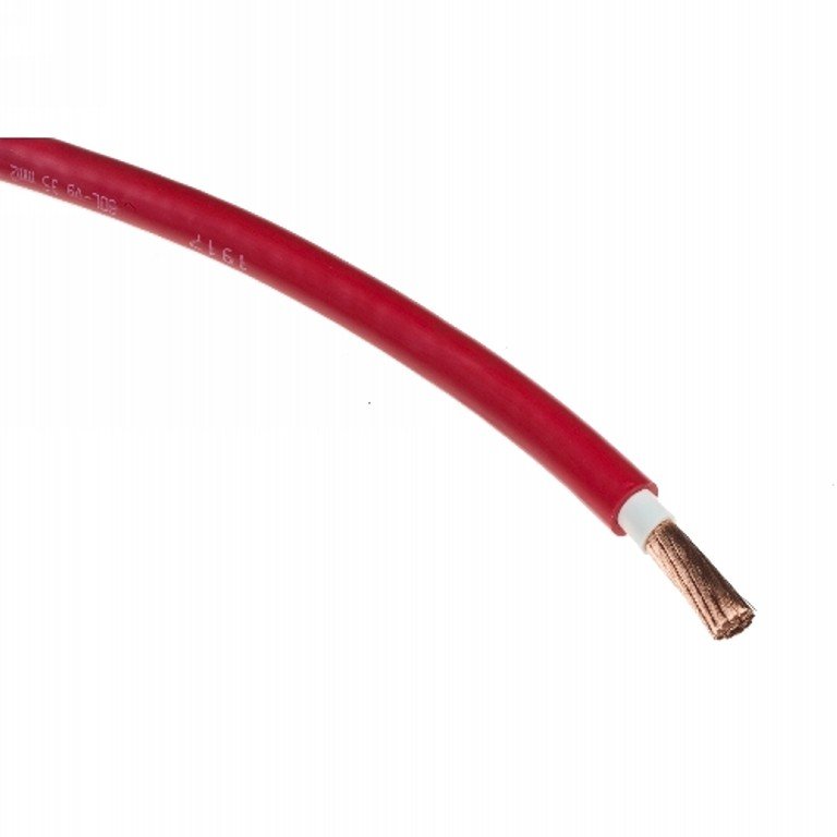 Accukabel rood 10mm² per meter